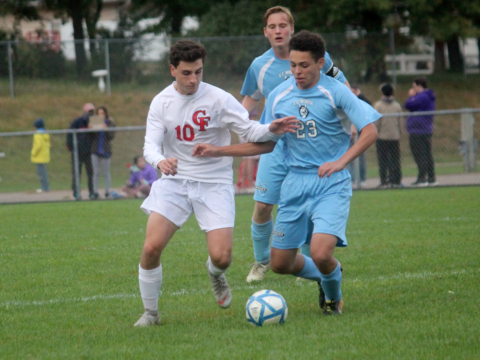 Chi-Hi boys soccer at Eau Claire North boys soccer 10-4-18